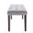 Gray Upholstered Bench For Dining Room And Bedroom, Velvet Cushion, Rubber Wooden Legs, Easy Assembly, Protects Floors, 17.4" Width Garage, 18.97" Height-1290856811
