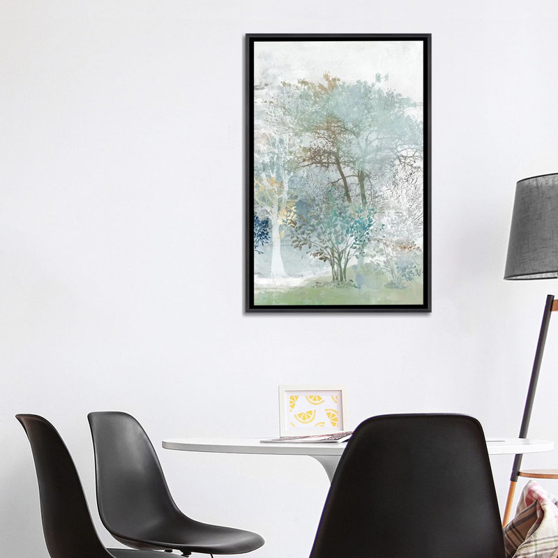 "Silent Mystery II" par Allison Pearce, reproduction d’art, Pas de tapis, Distressed Black Framed Canvas