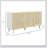 Mixed 3 Rattan Doors Sideboard Buffet Cabinet-413093325
