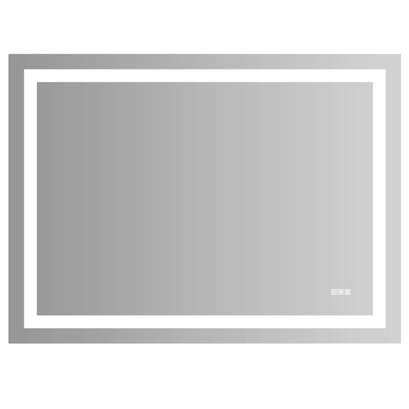 Miroir de salle de bain à DEL 48 po x 36 po avec lumières