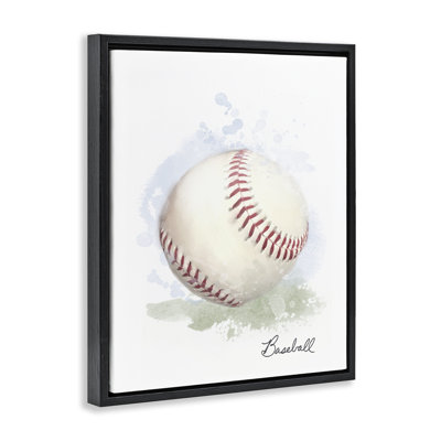 Cadre flottant de baseball pastel doux, design par Matthew Piotrowicz