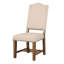 Mobilier de salle à manger rembourré en tissu 5 pièces