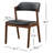 Kittye 17.3 " H Faux Leather Upholstered Rubberwood Solid Wood Side Chair