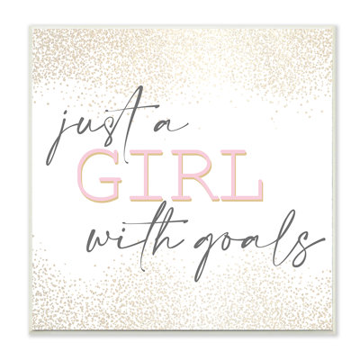 «Girl with Goals Expression Glamourous Abstract Sparkle» par Kim Allen - impression d'art graphique
