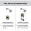 Robinet de baignoire et de douche avec valve brute-61201011