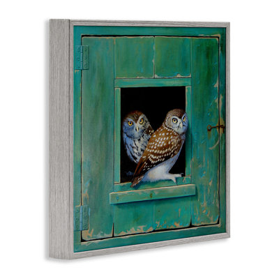 «Spots Owls», ensemble d'art texturé et giclée par Alan Weston