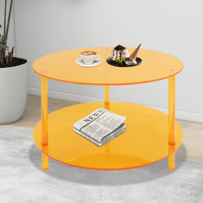 2-Tier Modern Acrylic Coffee Table
