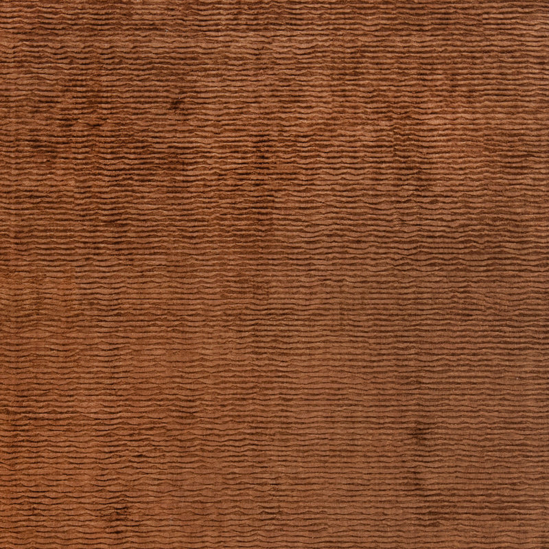 Toffee Texture Silk Rug, Rectangle 6' x 9'