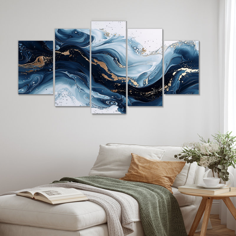 Derby - encre liquide abstraite - art mural moderne