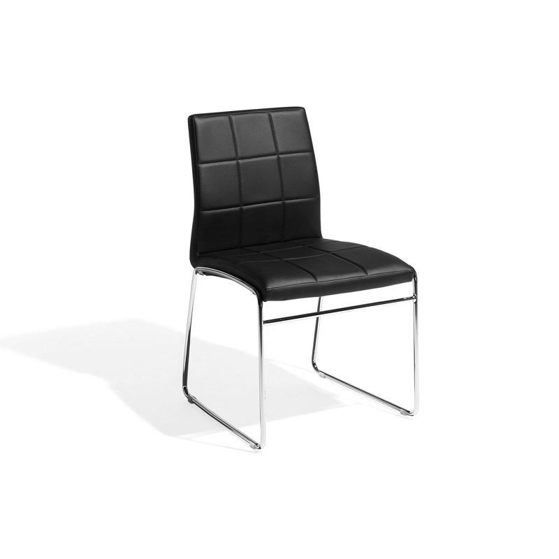 Jett 43cm H Upholstered Side Chair, White