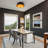 2-Light Modern Matte Black Metal Flush Mount