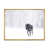 Toile avec cadre flottant or