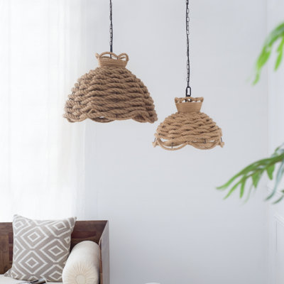 Lustre tissé en corde S / 2