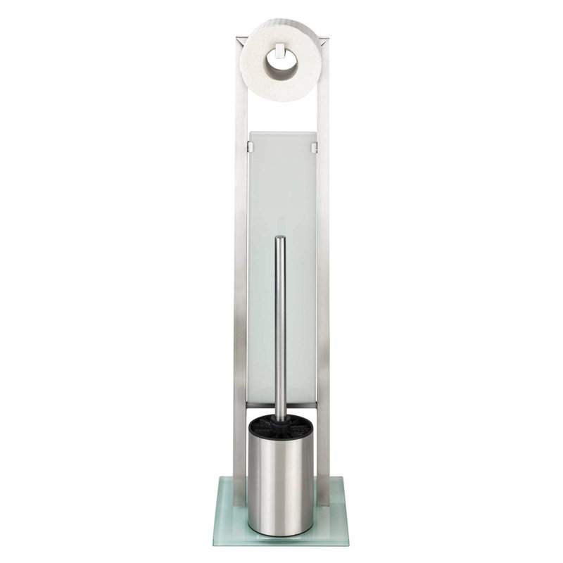 Risley Free -standing Toilet Paper Holder, Matt silver