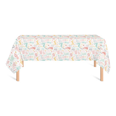 Scandinavian Bunny Pattern Tablecloth