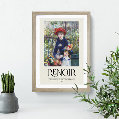 Two Sisters by Pierre-Auguste Renoir - Picture Frame Art Prints