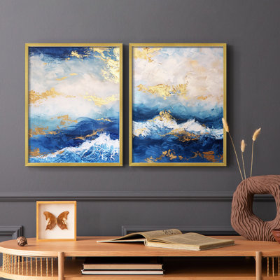 ABSTRACT Series CDVII - Reproduction encadrée de qualité supérieure - prête à être accrochée - aucun clou requis - aucun clou requis