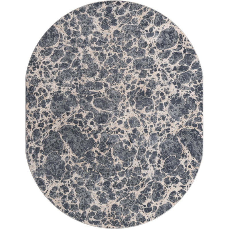 Boutelle Abstract Indoor Rug, Oval 8' x 10'