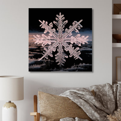 Cristal flocon de neige tranquillité II - paysage d'hiver