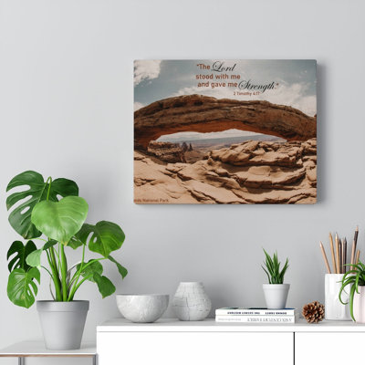 Stood With Me 2 Timothy 4:17 - Wrapped Canvas Print