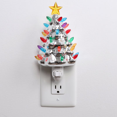 Christmas Lamp Night Light - Christmas Tree Night Light - Ceramic Christmas Tree