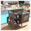 Chariot de barbecue extérieur en acier inoxydable avec abattant K&K-1586985009