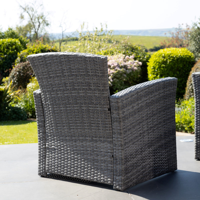 Wicker 4 - Person Garden Lounge Set with Cushions