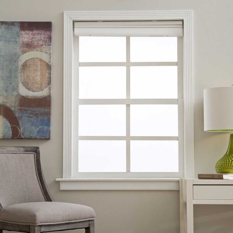 White Cordless Light Filtering Cellular Shade 40"W x 60"H