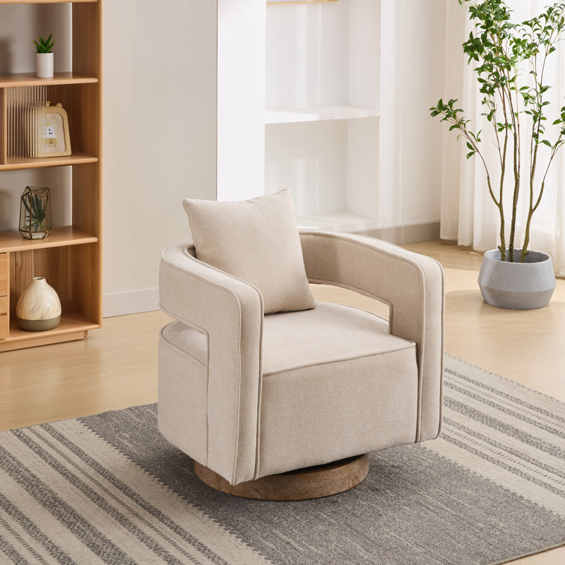 Fauteuil club pivotant 29,1 po Roomfitter, Beige