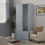 Fully Assembled Contrast 3 Door Wardrobe