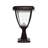  Black 12.75" H Solar Powered Integrated LED Outdoor Light