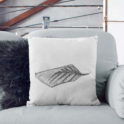 Lone Leaf Cushion with Filling