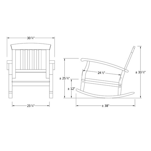 Birch Lane™ Summerton Outdoor Rocking Chair & Reviews | Wayfair