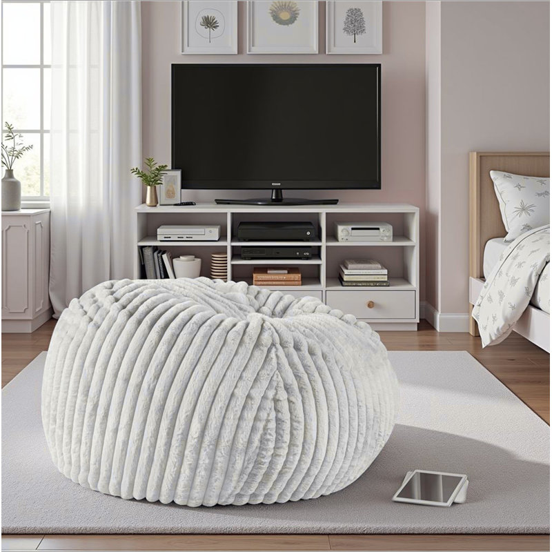 Méridienne 40 po Minky Dove, Polyester gris clair