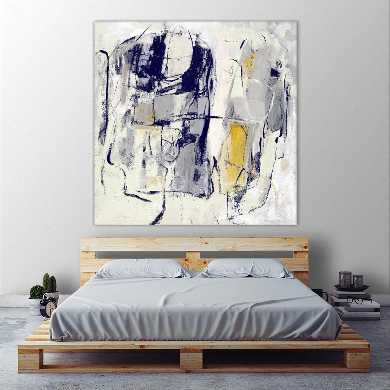 «Dream Wrestling On Canvas» par Daleno, reproduction d'art, H 54 po x l 54 po x P 1,5 po