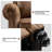34.6" Wide Classic And Overstuffed Soft Vegan Leather Pushback Recliner With Nailhead Trim (Set Of 3)-100759607