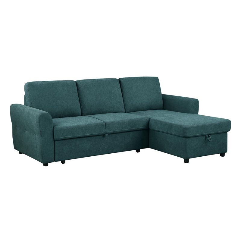 Canapé-lit modulaire Pavone, Tissu vert