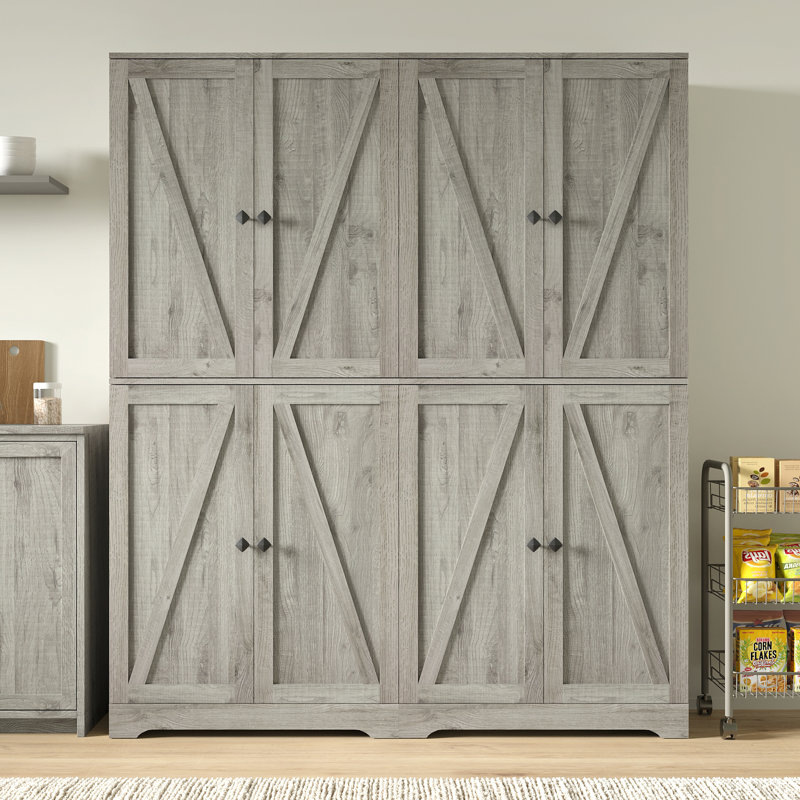 Armoire de rangement 72 po, Gris
