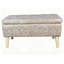 Banc de rangement avec repose-pieds et plateau de rangement intégré, repose-pieds carré avec rangement-133458137-133458141