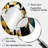 Black Yellow Fragmentation Abstract Shapes III - Abstract Oval Decorative Mirror On Metal-909120309