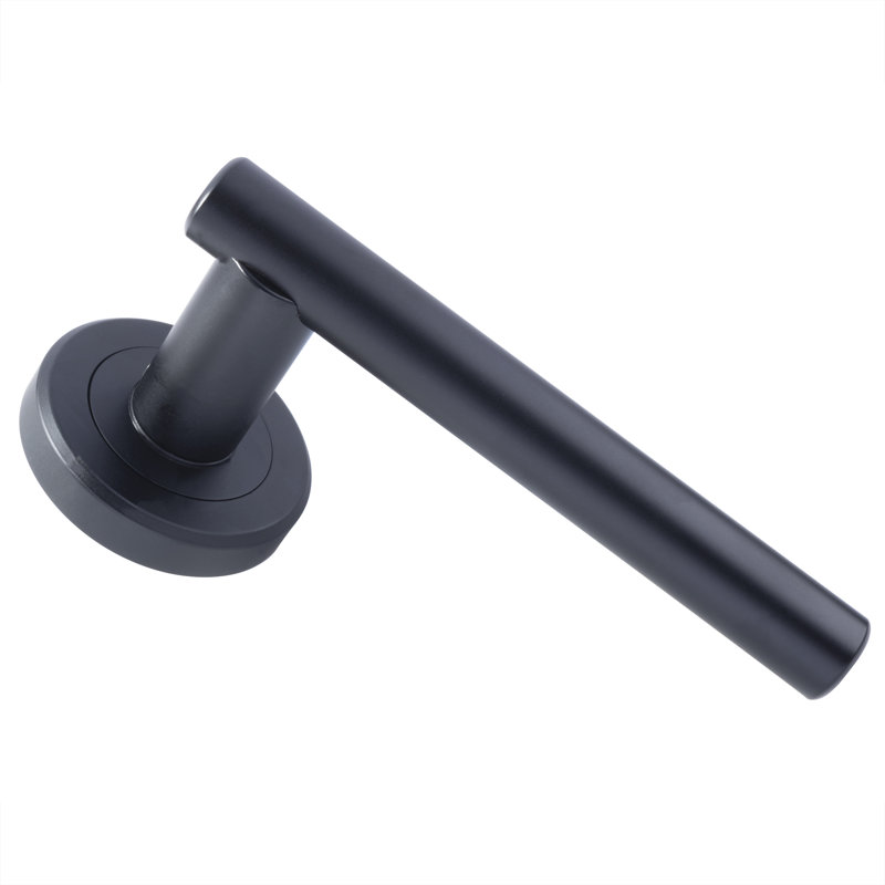 Valarie Latch Door Handle, Matt Black