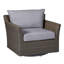 Outdoor Club Glider Wicker Chair with Cushions-62379960-63361262-70150079
