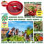 Ensemble de 3 outils de jardinage en forme de cratère de tomates - paquet de 3 - plastique rouge de 12 po pour des tomates plus saines