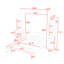Lit escamotable polyvalent avec tablettes de rangement et tiroirs Sebatian-2011879778-2011879776