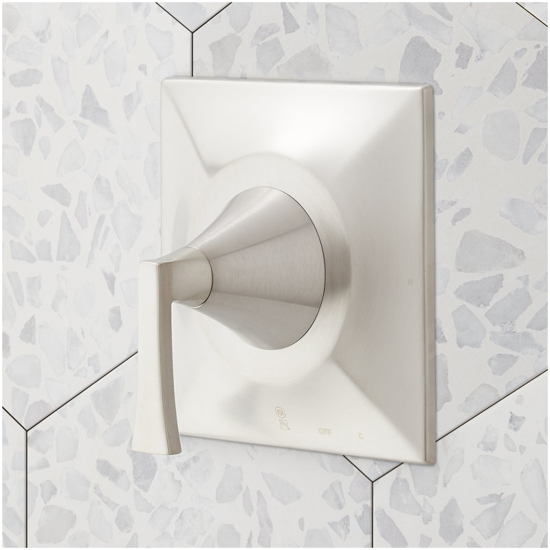 Vilamonte Pressure Balance Shower System with Hand Shower - Brushed Nickel, Brushed Nickel