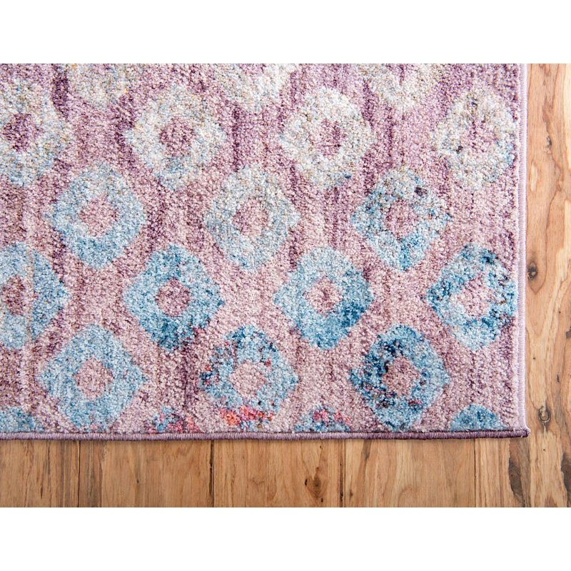 Tapis brun à motif géométrique Corvena, Tapis de couloir 2 pi x 6 pi