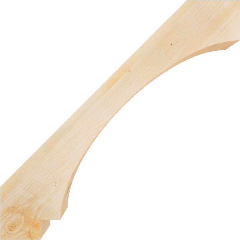 Attelle impériale du genou, Sapin de Douglas, Brute, H 42 po x l 6 po x P 42 po
