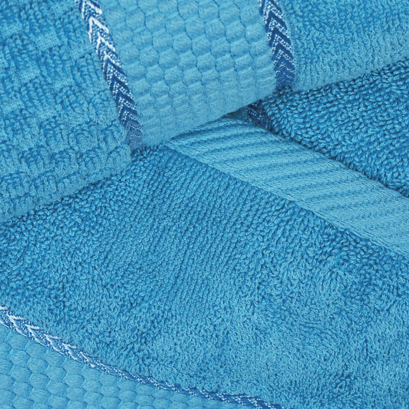 Essuie-mains texturés 100% coton Hode, Bleu ciel, Essuie-mains - paquet de 10