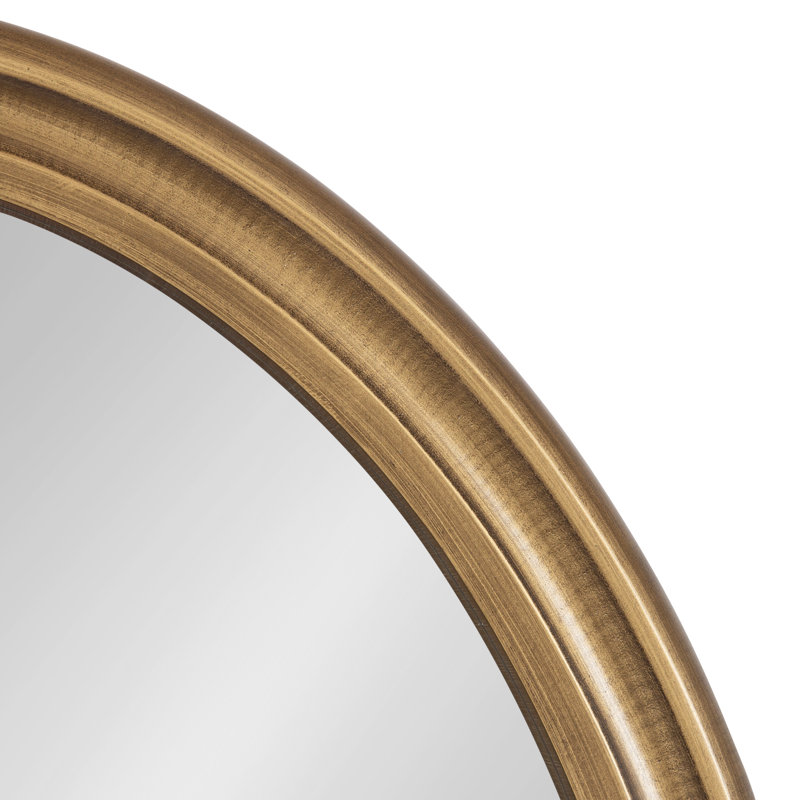 Jorah Solid Wood Flat Mirror, Gold