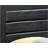 Sleek Transitional Black Storage Bed-1304622678